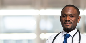 Physician smiling